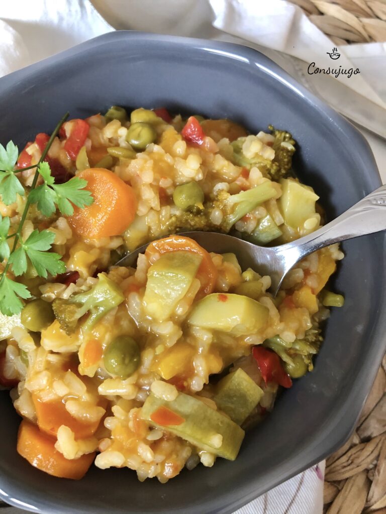 Arroz meloso con verduras