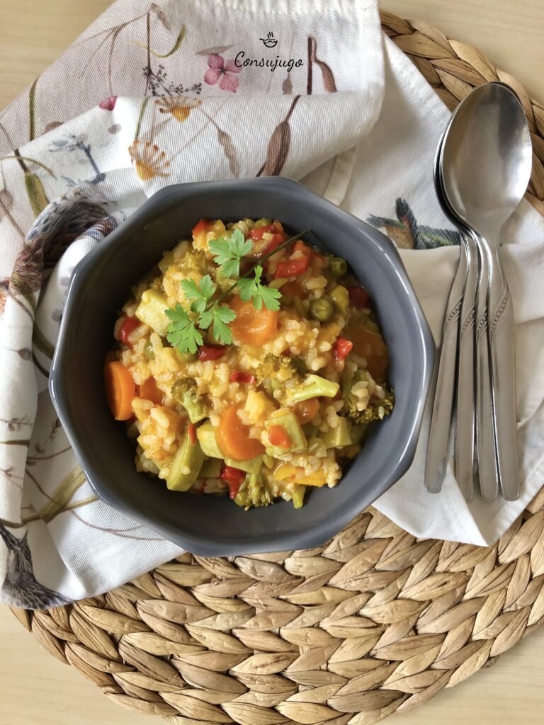 Arroz meloso con verduras
