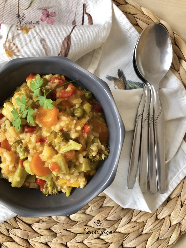 Arroz meloso con verduras