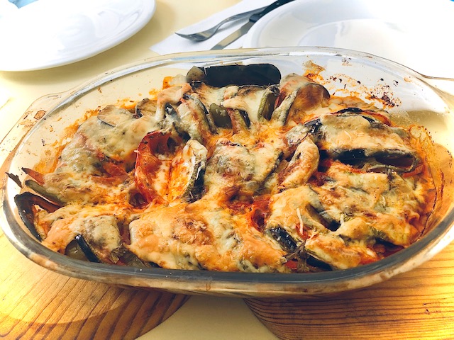 Ratatouille con queso gratinado