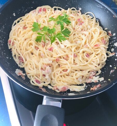 Espagueti especial carbonara