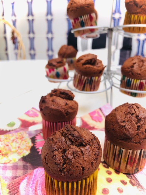 Muffins de chocolate