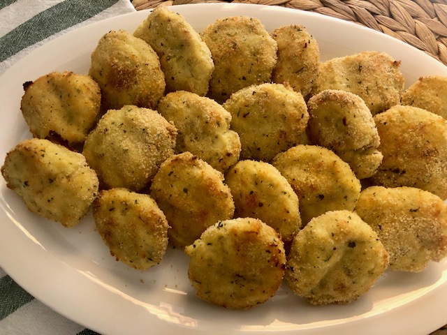 Bolitas de merluza con queso crema
