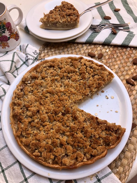 Tarta de manzana con crumble