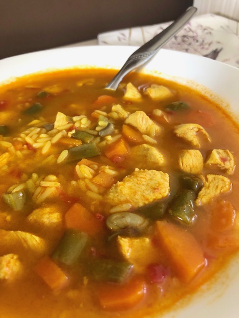 Arroz caldoso con pollo