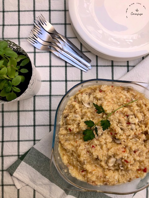 Risotto con setas
