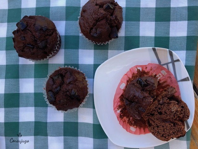 Muffins de chocolate