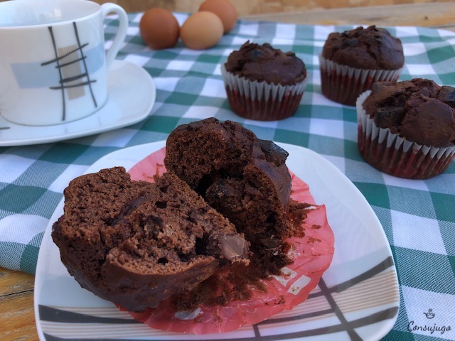 Muffins de chocolate