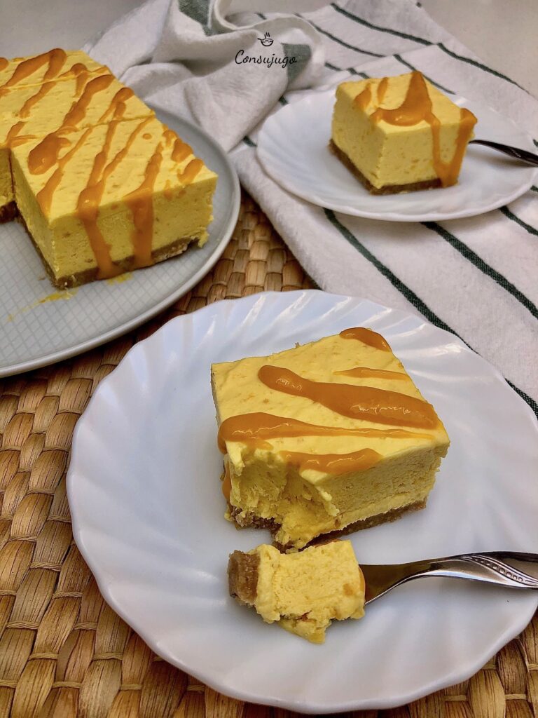 Cheesecake de mango helado