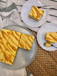 Cheesecake de mango helado