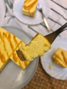 Cheesecake de mango helado